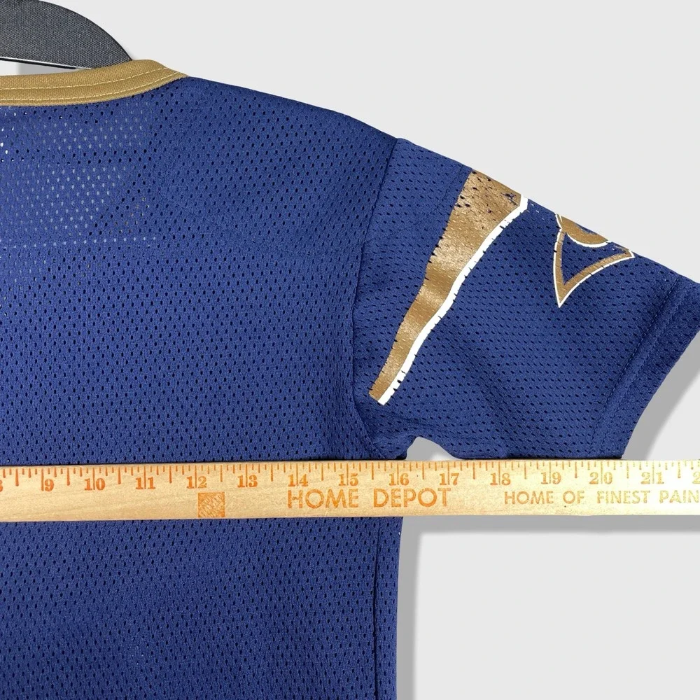 Franklin St. Louis Rams Jersey Kids Medium Blue Sporty Athleisure Vintage Retro